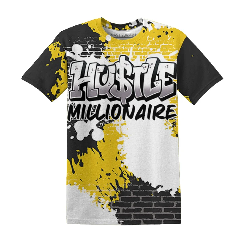 NastyJamz Vivid Sulfur 4s T Shirt Match Hustle Millionaire 3D