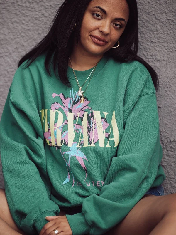 Daydreamer Nirvana Lilies BF Sweatshirt