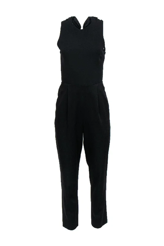 Alice & Olivia - Black Open Knot Back Jumpsuit Sz 6