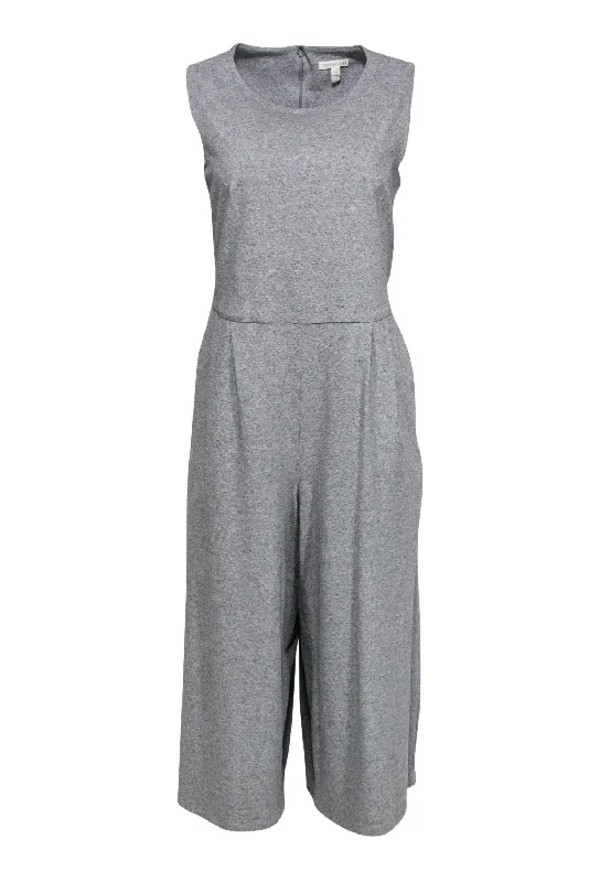 Eileen Fisher - Heather Gray Jersey Jumpsuit Sz L