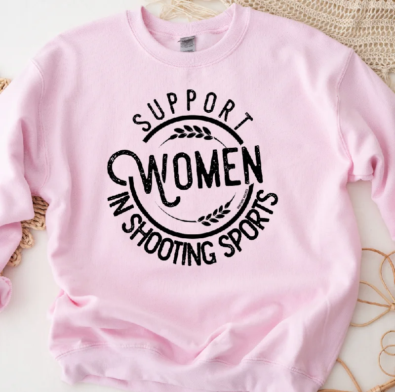 Support Women in Shooting Sports Crewneck (S-3XL) - Multiple Colors!