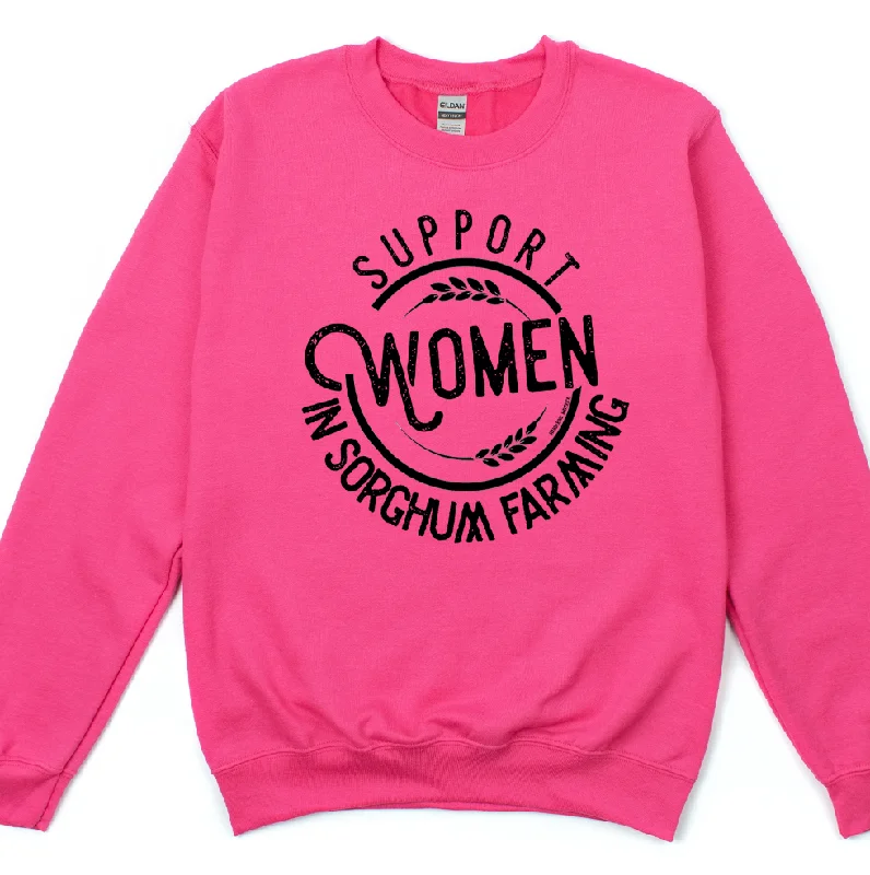 Support Women in Sorghum Farming Crewneck (S-3XL) - Multiple Colors!